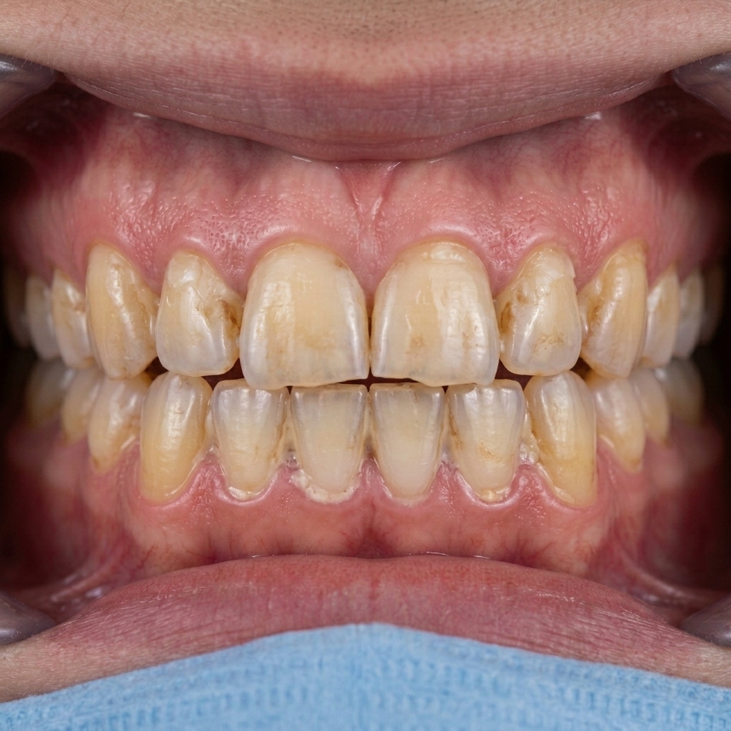 Dientes antes del tratamiento